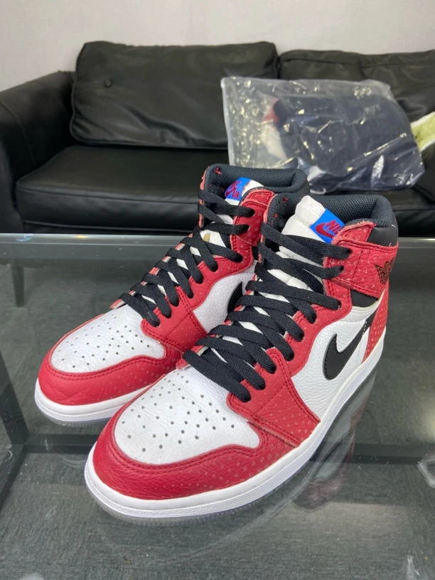 95新 AIR JORDAN aj1蜘蛛侠42码配盒97新