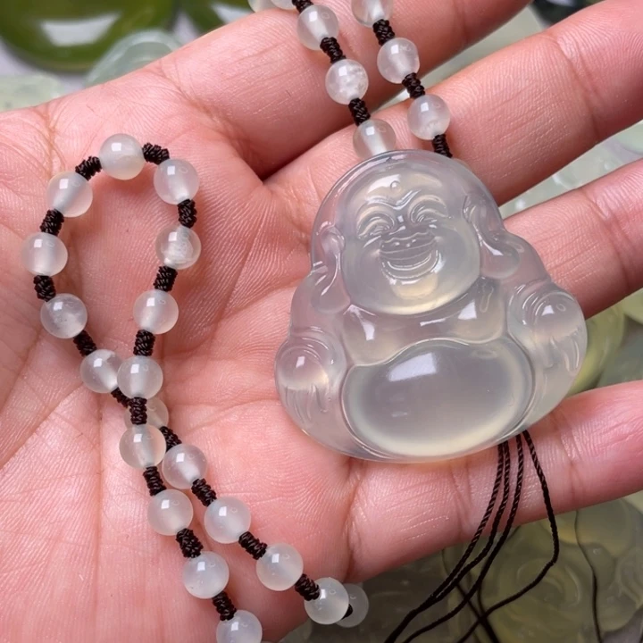 岫玉吊坠(赠链)未镶嵌淡*