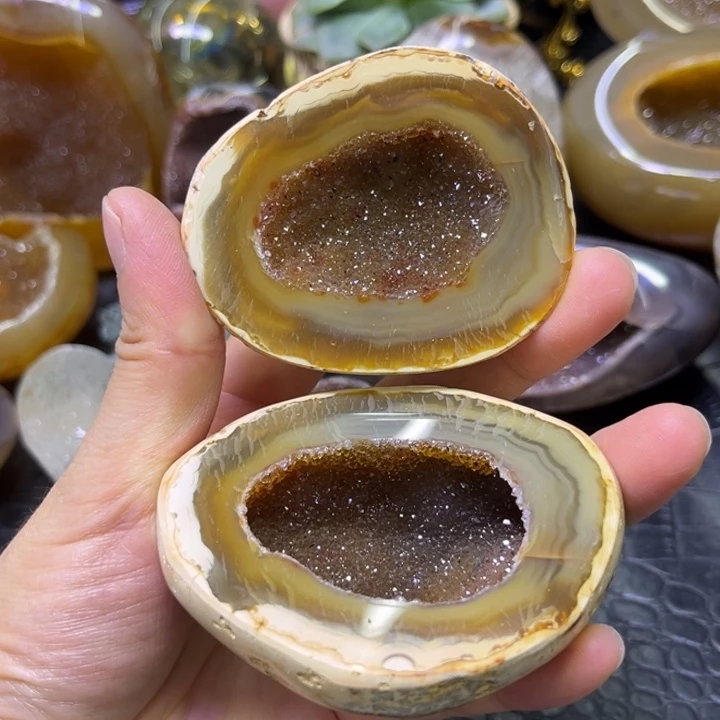 未镶嵌水晶发饰黄晶多宝盆