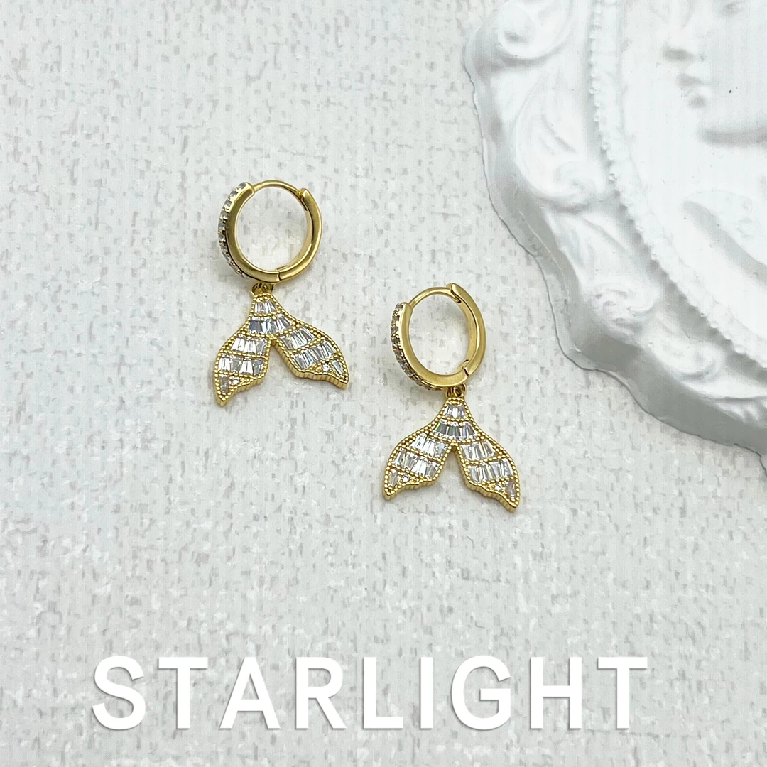 铜合金耳饰 设计款优雅时尚气质百搭轻奢耳饰~BS183