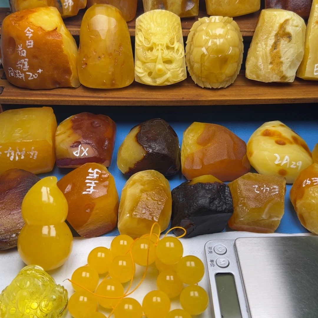 定制琥珀未镶嵌琥珀蜜蜡