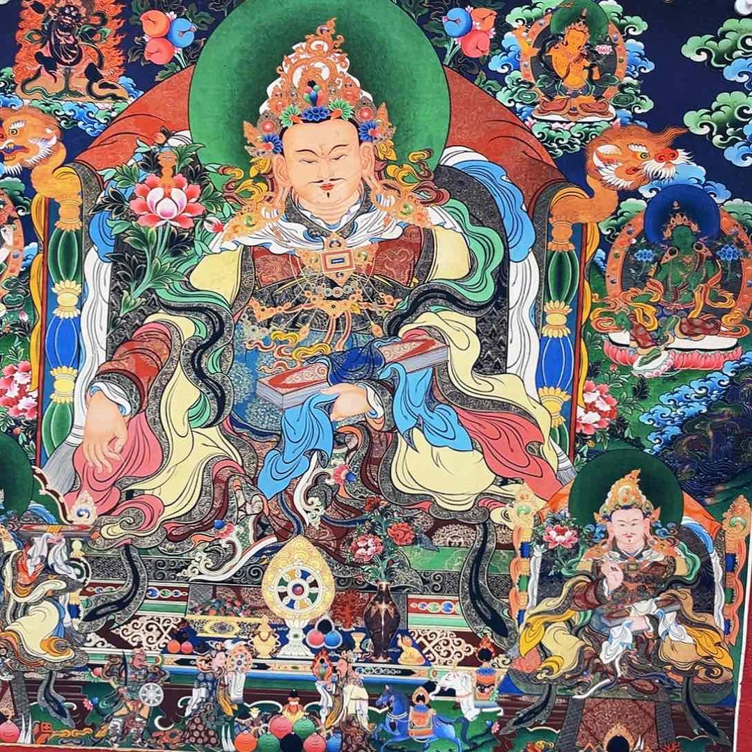 卷轴画装饰设计风格简洁