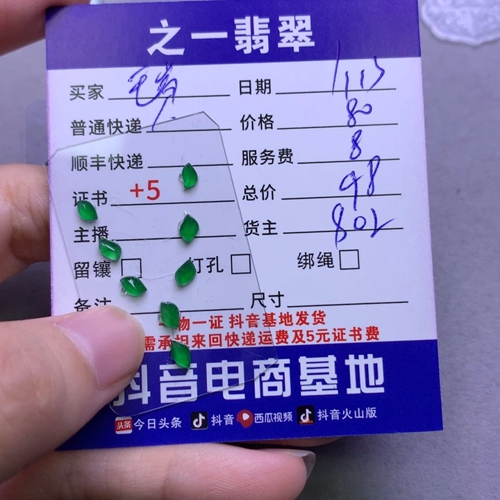 翡翠颈饰未镶嵌瑞**英