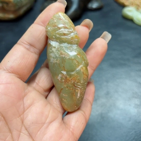 吊坠白玉菩提把件