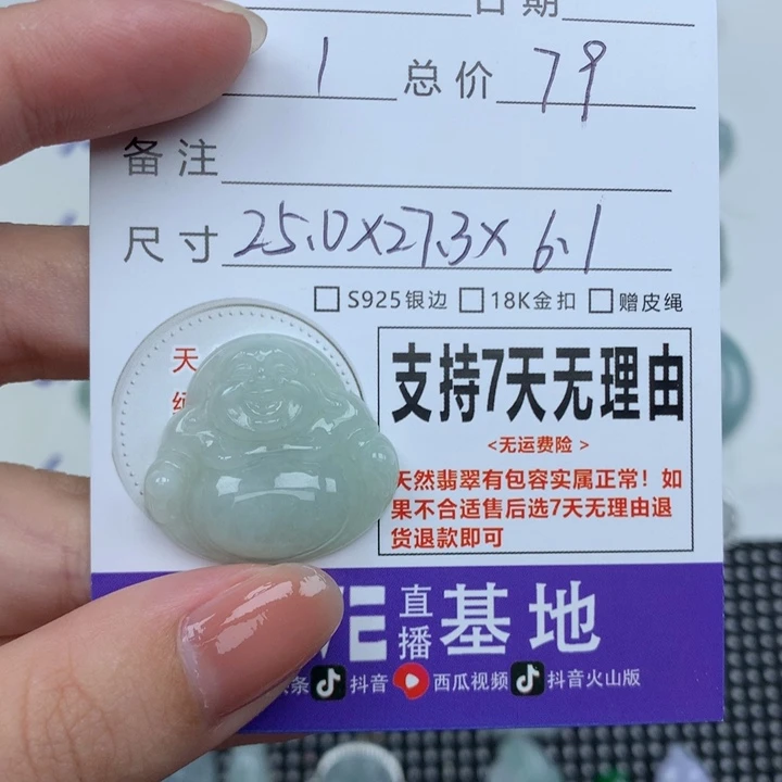 翡翠未镶嵌颈饰天然
