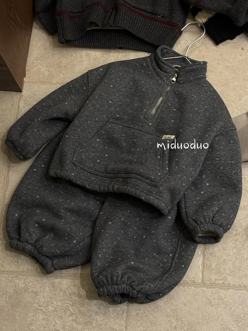 MDD韩系碎花立领套装22650