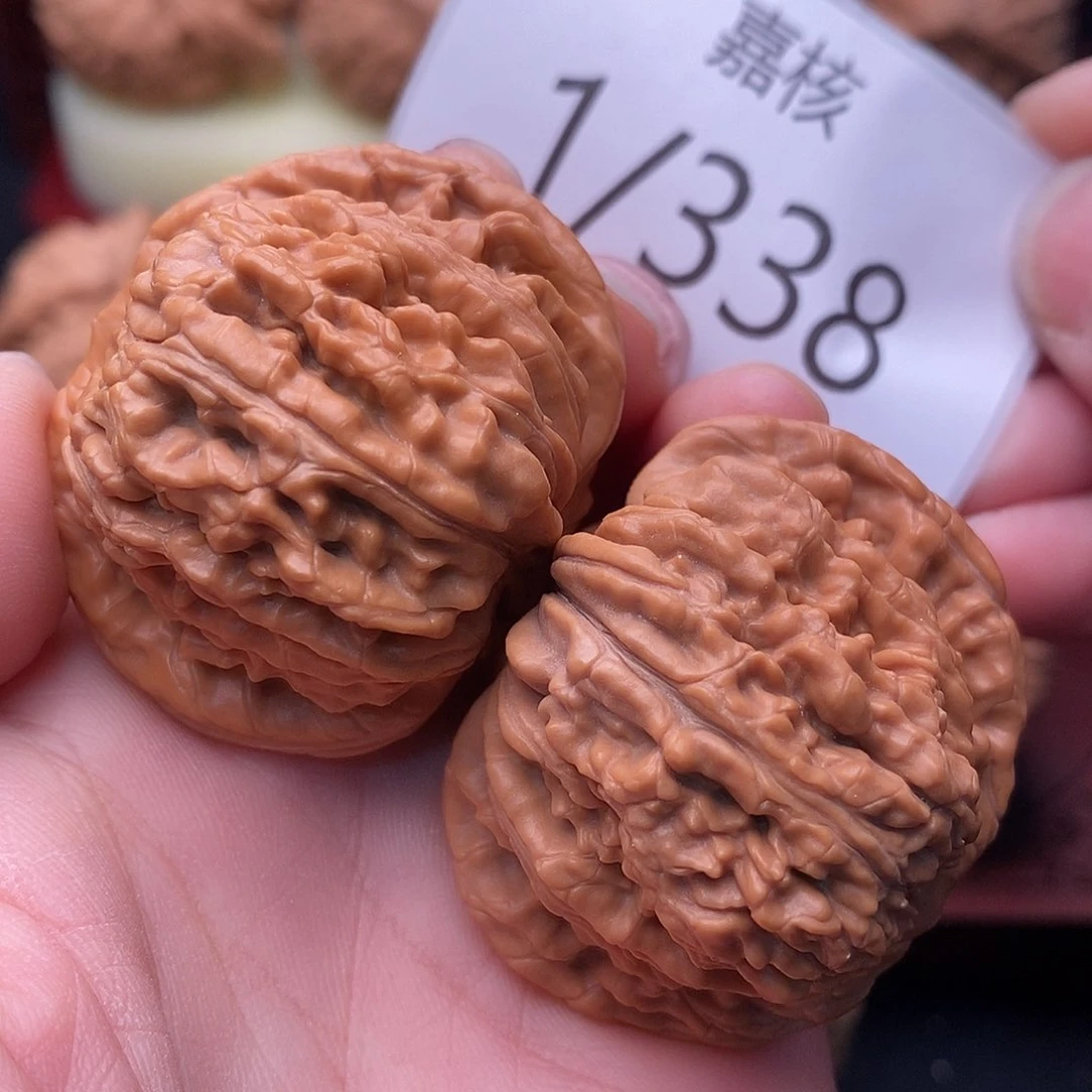文玩核桃把件43全品大肚汉高楼