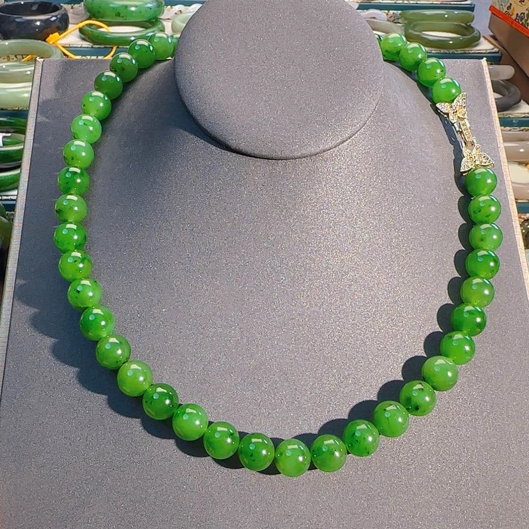 颈饰未镶嵌和田玉碧玉妈妈链