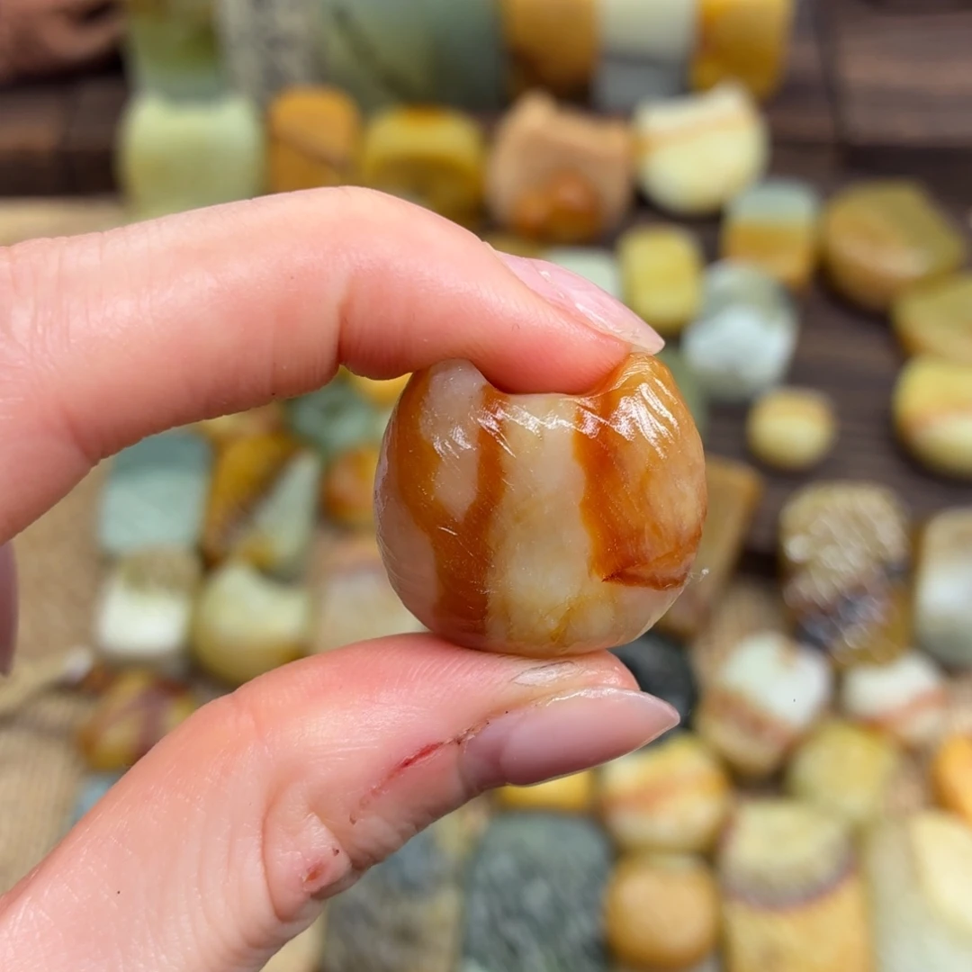 ✎***星蛇纹石玉未镶嵌颈饰