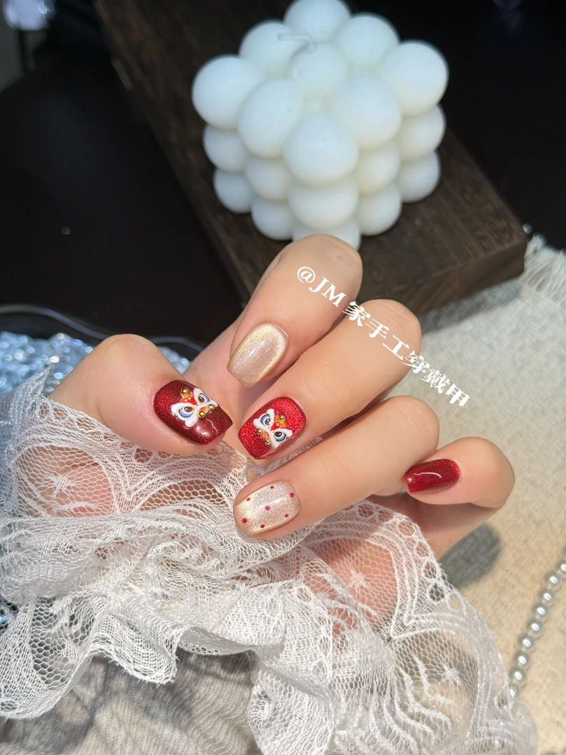 【醒狮猫眼】新年氛围感中式祥瑞醒狮穿戴甲