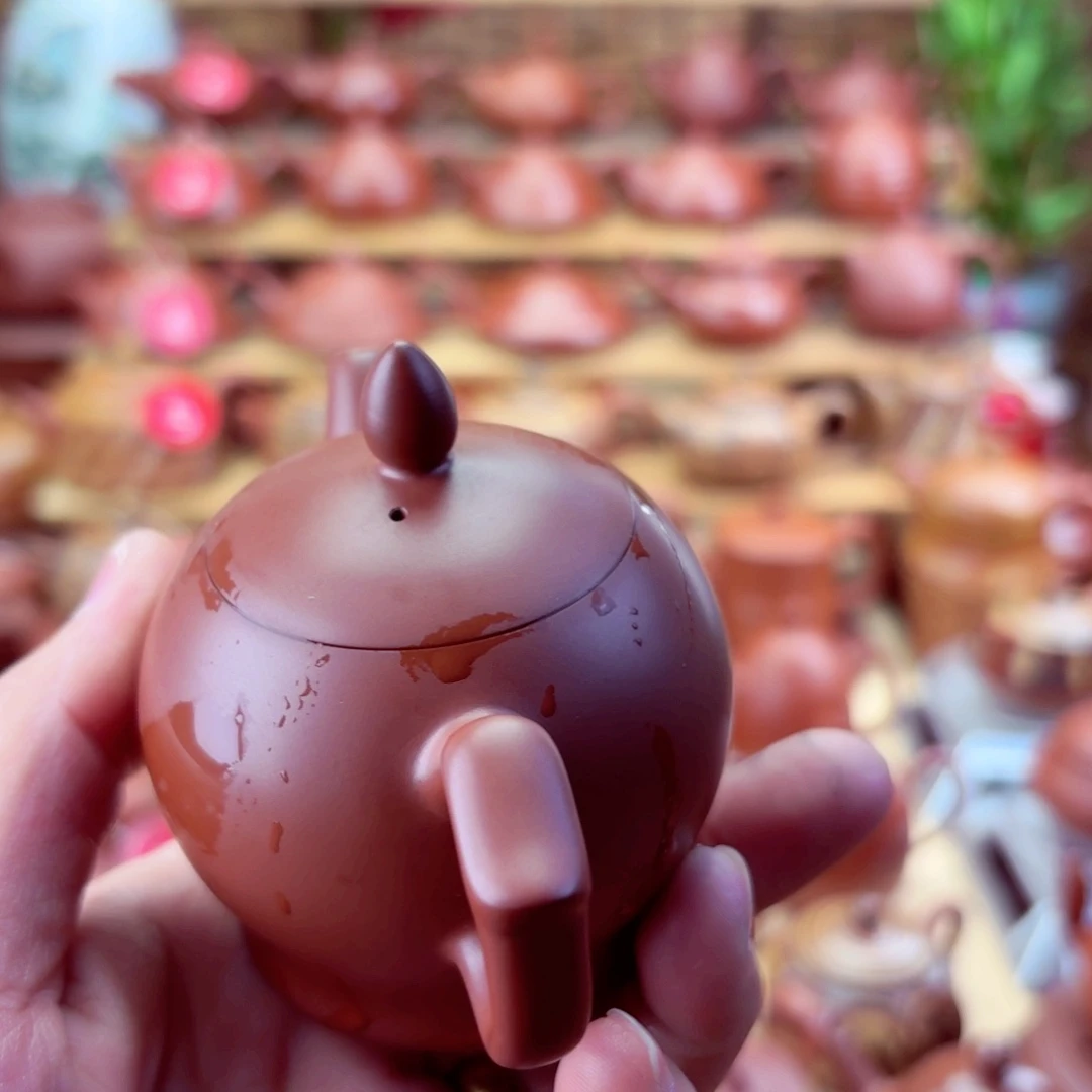 紫砂茶壶美人肩105 cc手拉