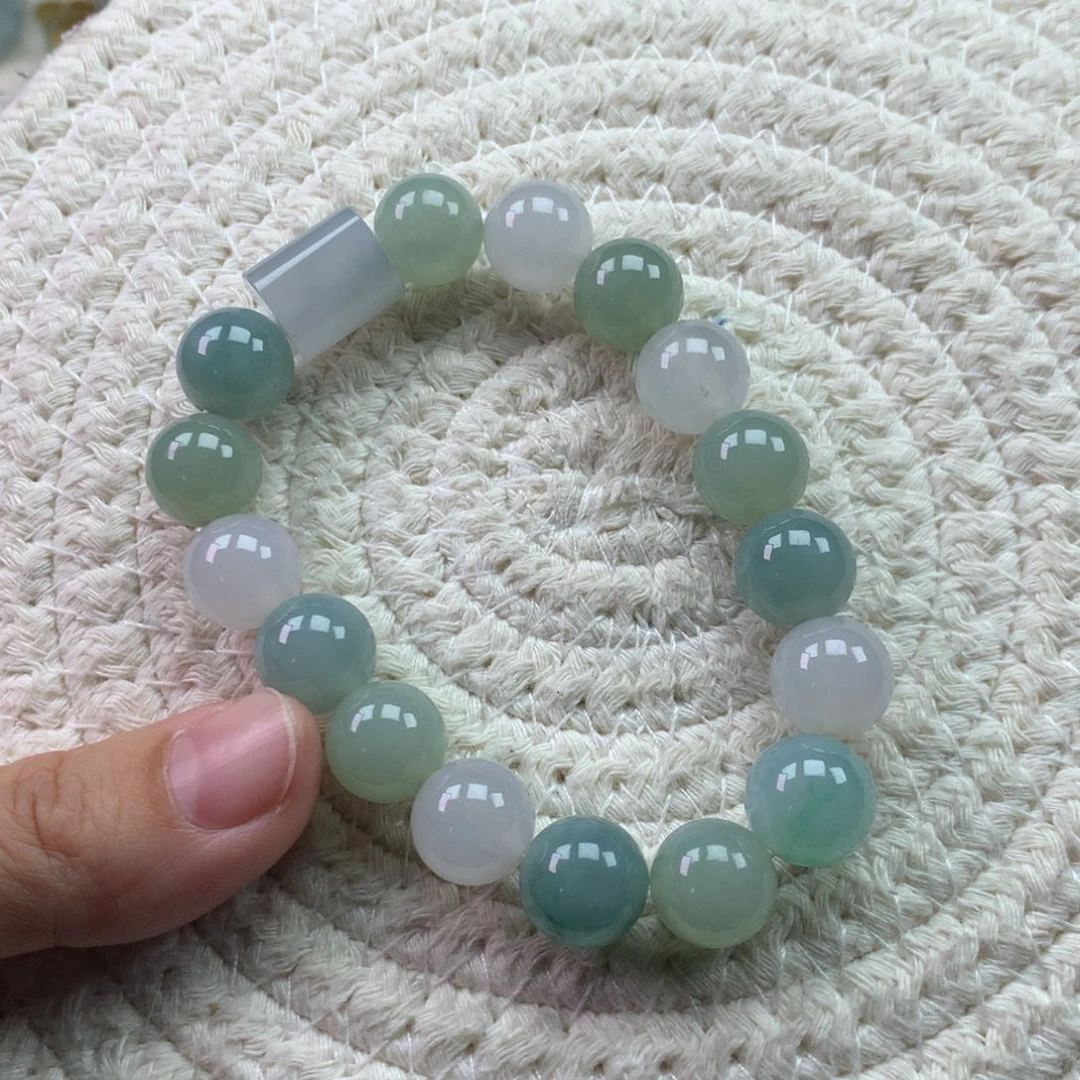 翡翠未镶嵌颈饰天然翡翠卡11.9手串定金