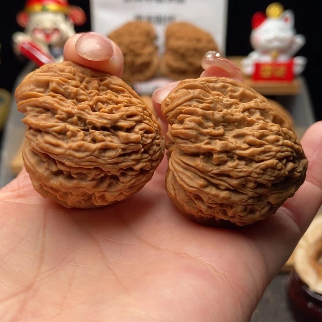 把件核桃40-35-高脚40低脚37顺残大瘤疤