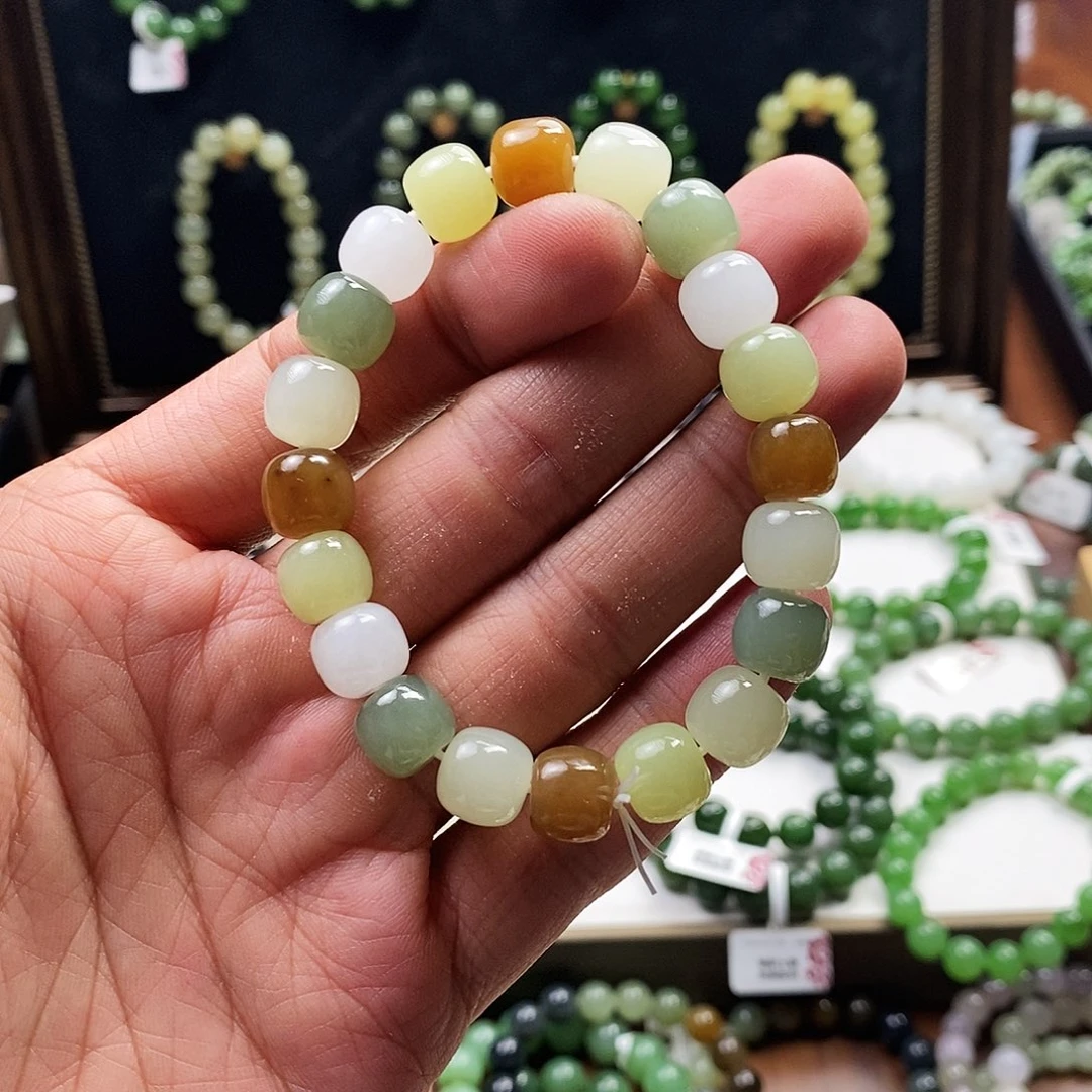 手串未镶嵌和田玉多宝10