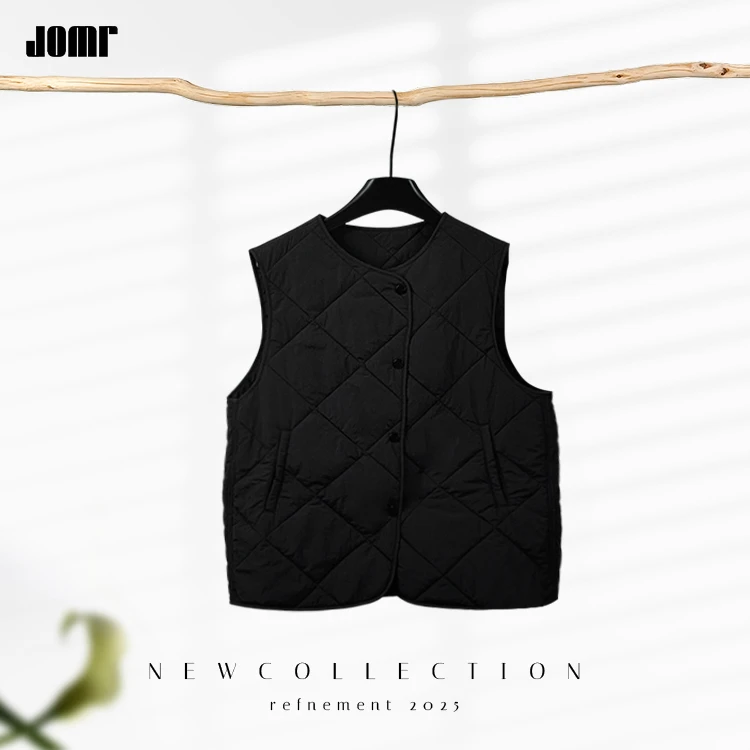 Jomr●主理人私服【云感皱棉马甲】三重预缩+肌理压皱冬加厚马甲背心
