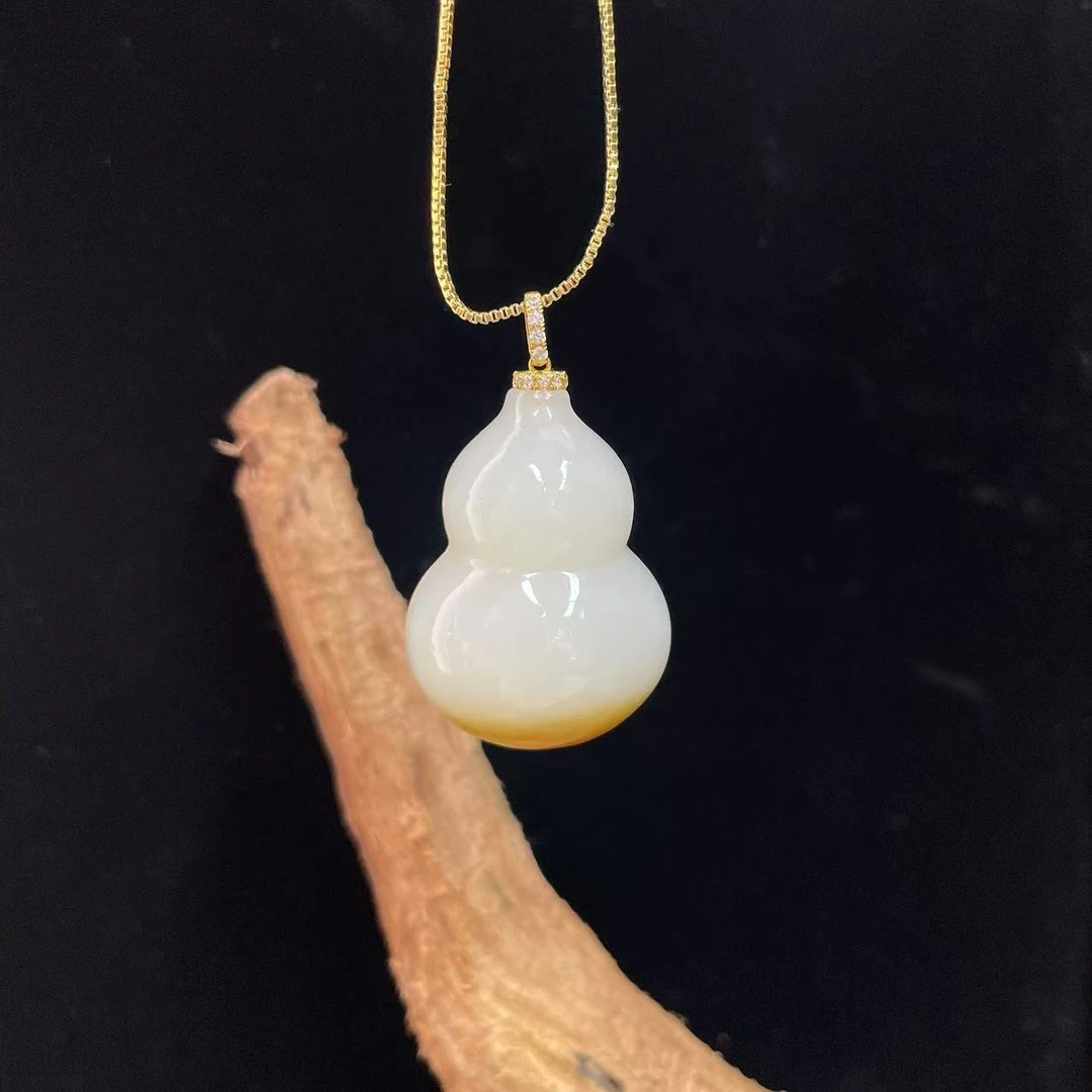 【润家玉】和田玉葫芦吊坠挂件多样性发其一R173-024