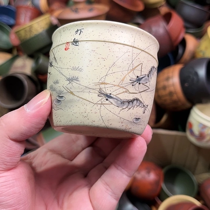 紫砂茶杯全手工紫砂主人杯