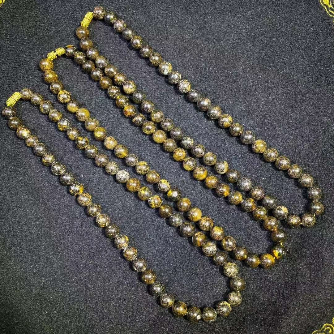 面面来财珠宝M2347-卡10+/五元素老翳珀琥珀项链-多样性发其一