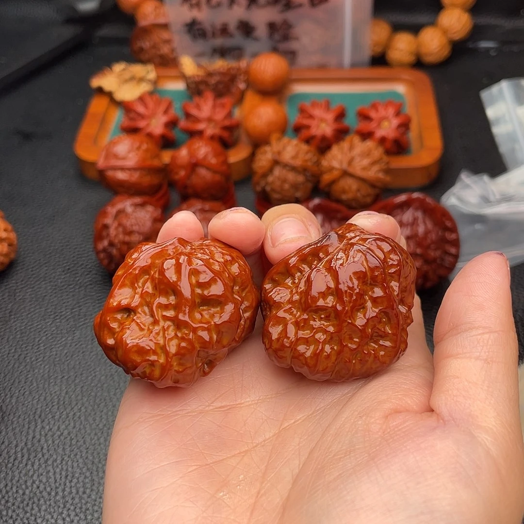 把件文玩核桃蛤蟆头一帆风顺