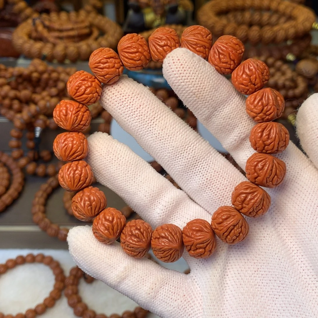 手串桃核秦岭龙纹