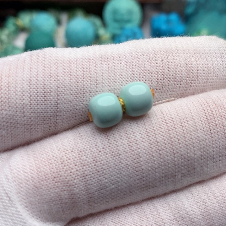 绿松石未镶嵌珠宝奇石7.3mm