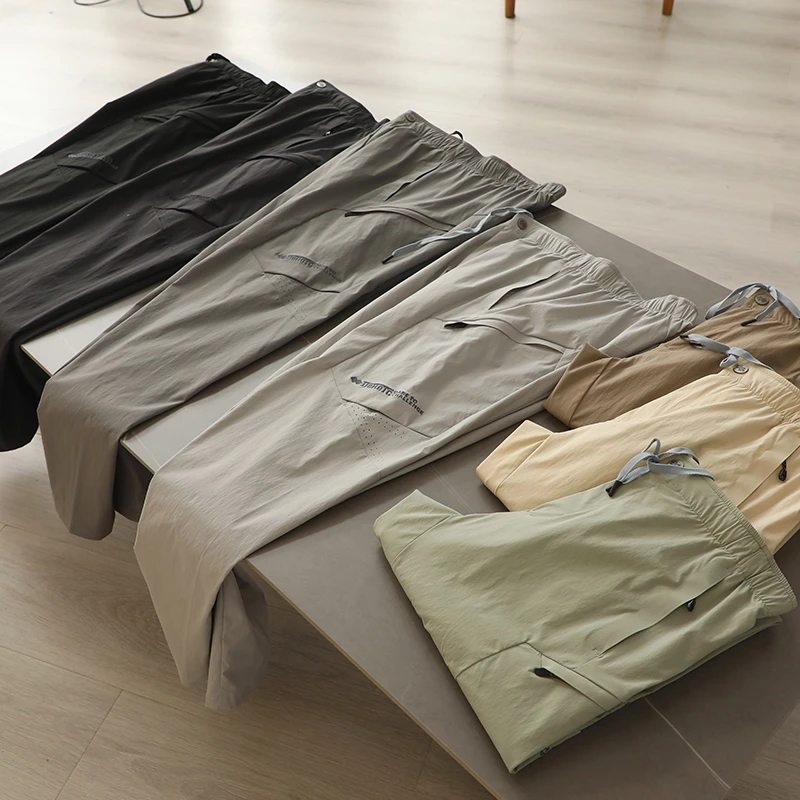 俄罗斯单 硬核户外神裤 4D剪裁激光冲孔夏季男轻量速干冲锋休闲裤