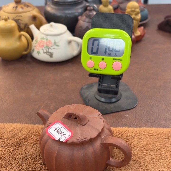 柱***子紫砂茶壶宜兴原矿老红泥