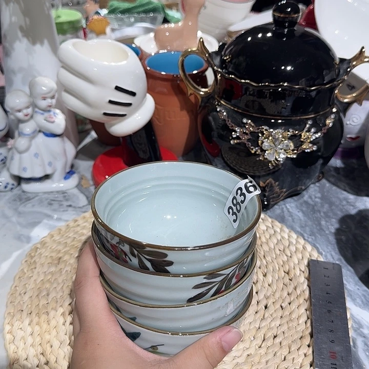 瓷片微瑕陶瓷介意慎拍3836