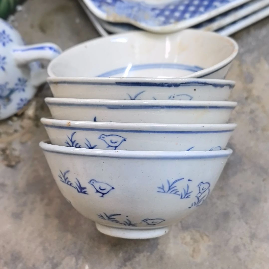 用***5青花瓷器小碗5个包邮