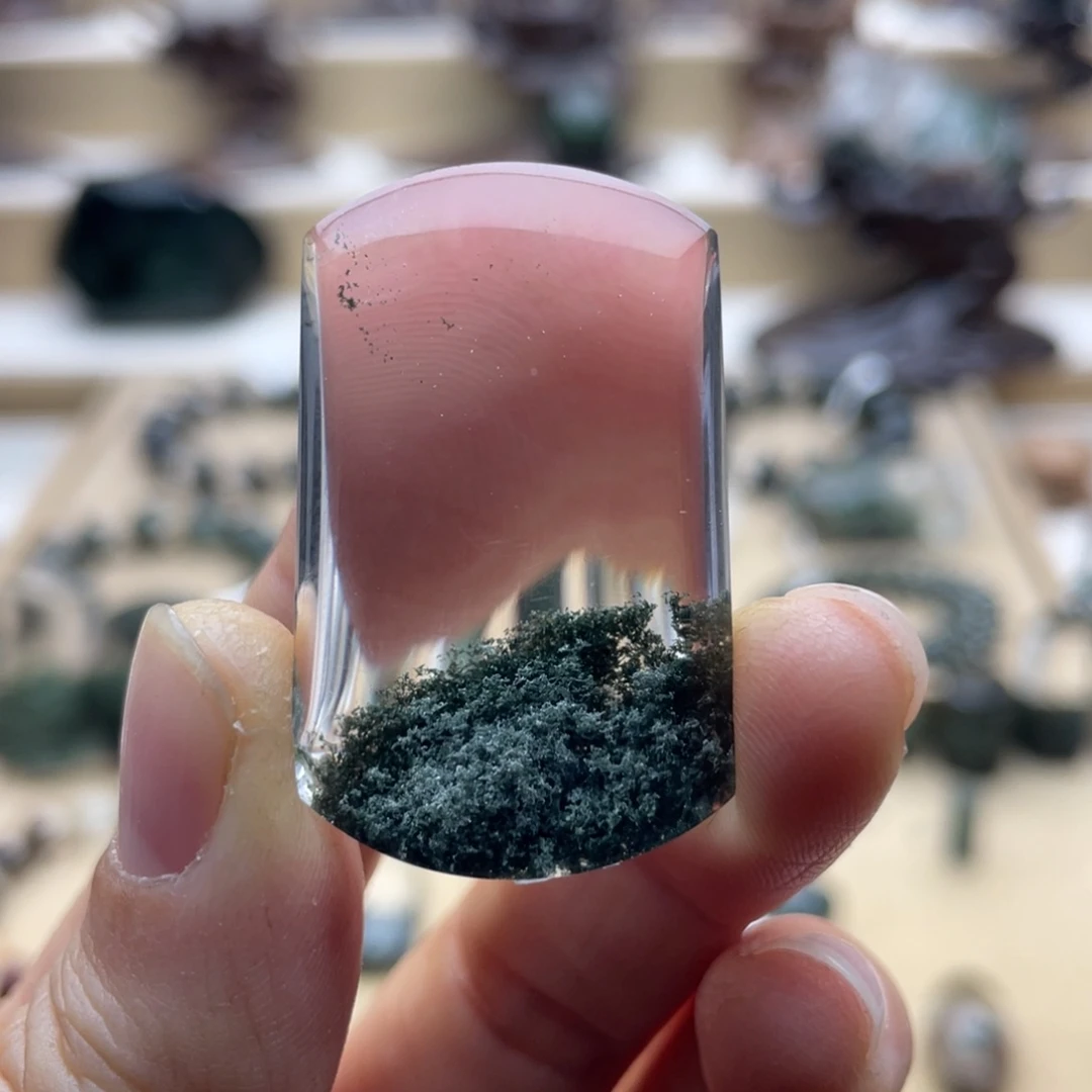 水晶颈饰未镶嵌绿幽灵聚宝盆无事牌