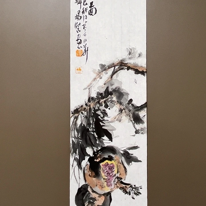 国画杨树玉  手绘原创