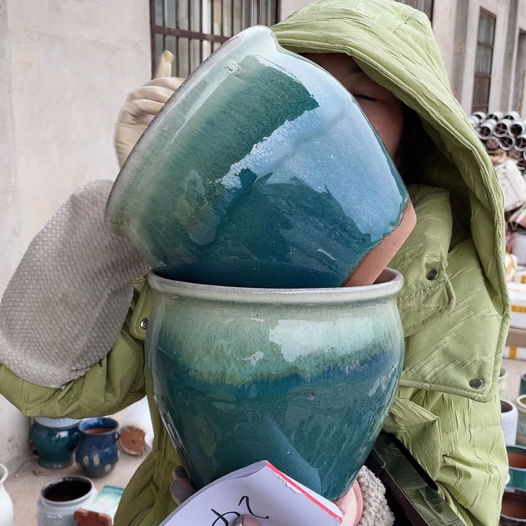 红陶王嫂花盆0211-242