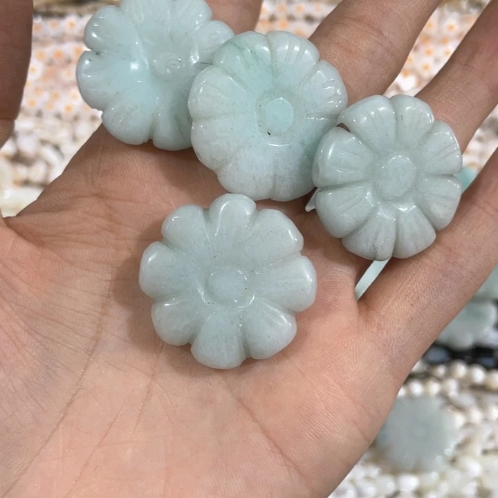贝壳非金属2颗30mm五瓣花