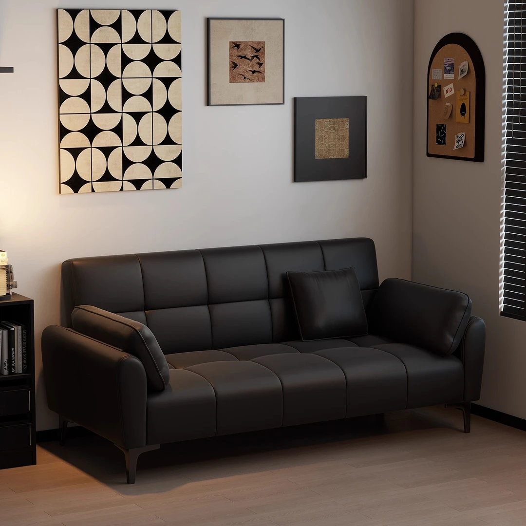 工厂直销猫爪皮沙发床折叠两用小户型客厅卧室门店沙发公寓出租房