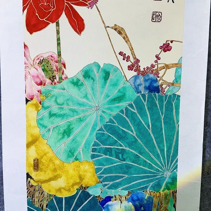 国画顾杰老师书画作品