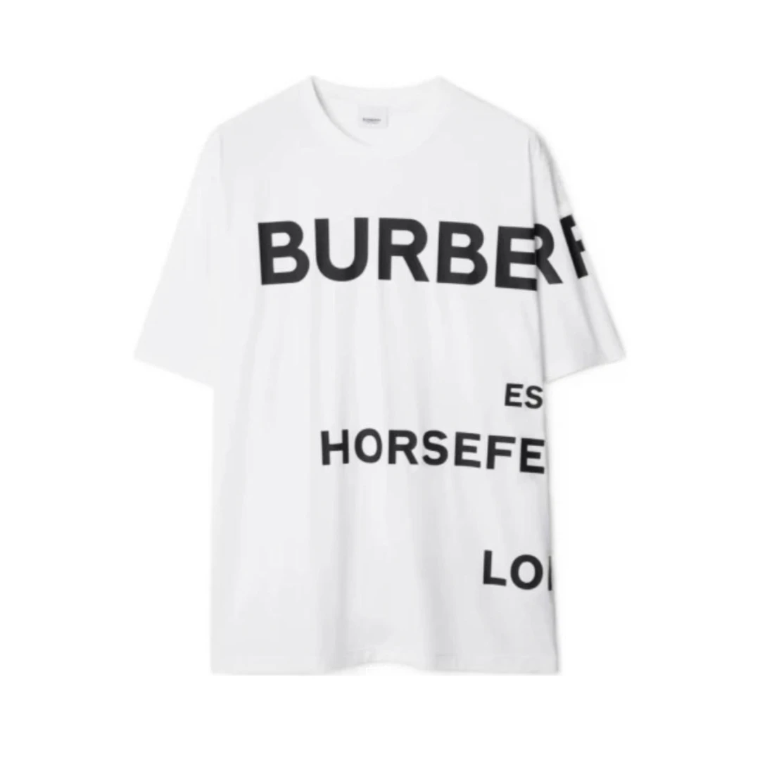全新未使用 BURBERRY/博柏利 Q现货经典印花宽松短袖T恤 8080545