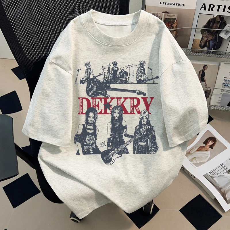 jtrt嘻哈街头印花宽松圆领短袖T恤男女士复古vintage潮牌纯棉半袖