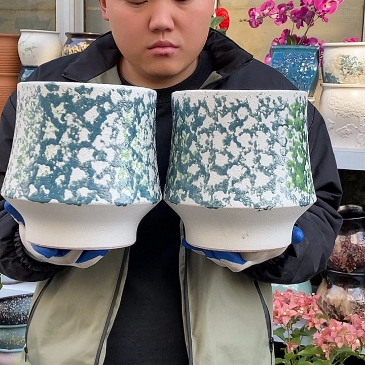 紫砂花盆口18高21福利