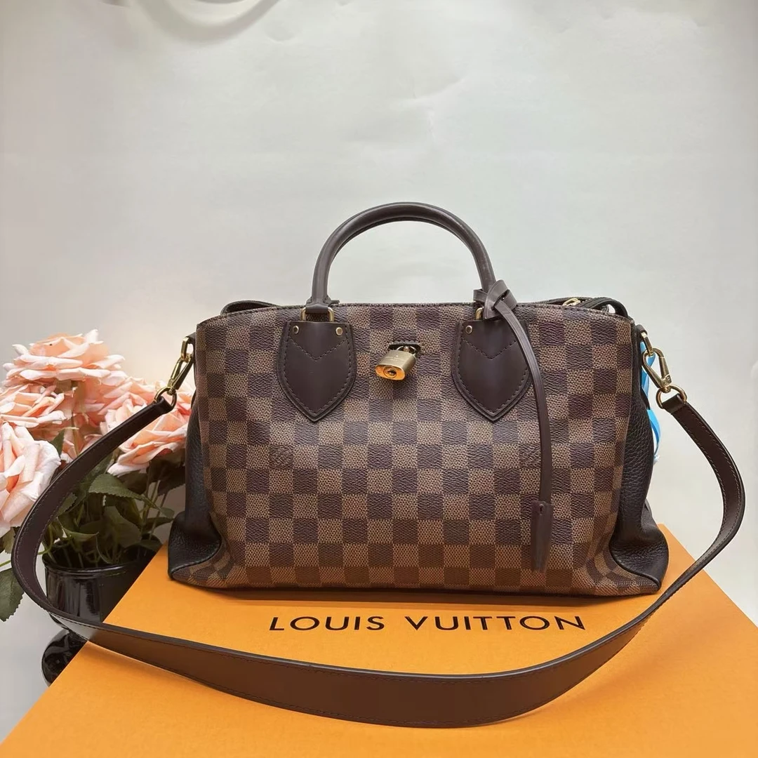 95新 LouisVuitton/路易威登 棕色棋盘格单肩包C1202126 1680