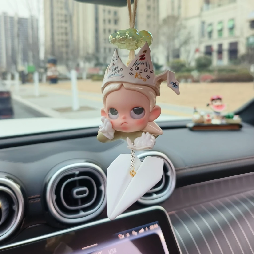 千纸鹤皇冠车载挂件车挂zsiga遏制的翅膀礼物扩香飞机扩香木