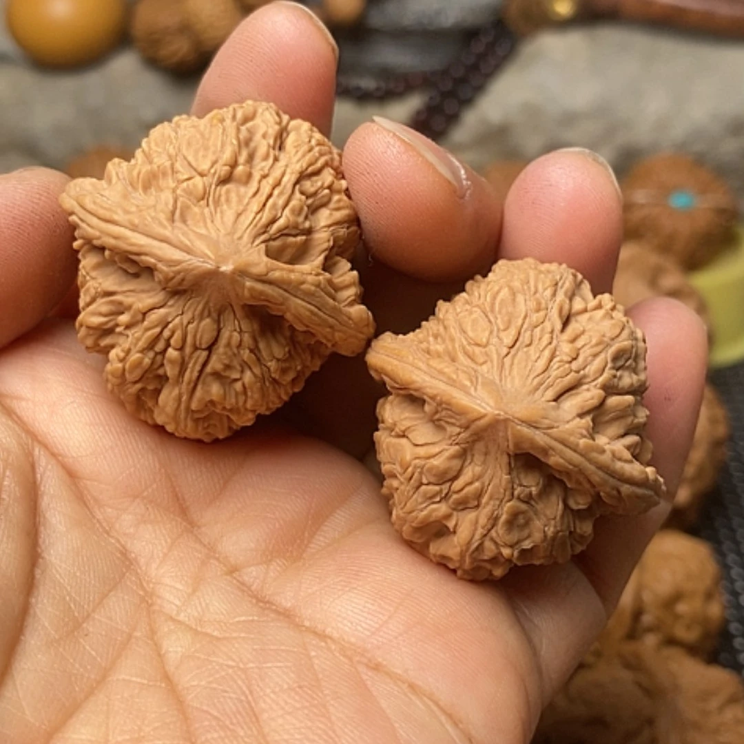 【闪购商品】文玩核桃把件35红狮子