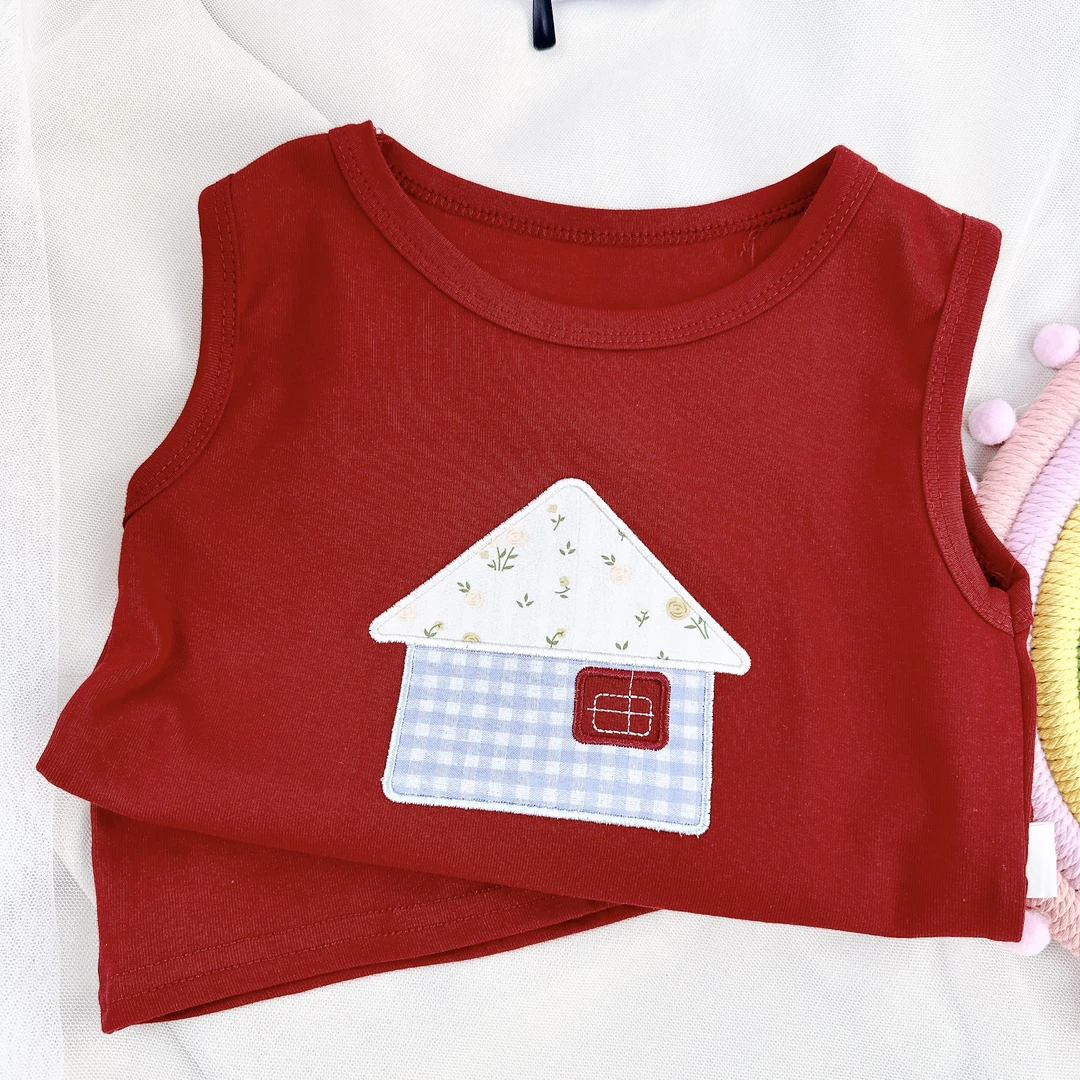 SHE IS RAINBOW2025新款女童背心上衣C-A021