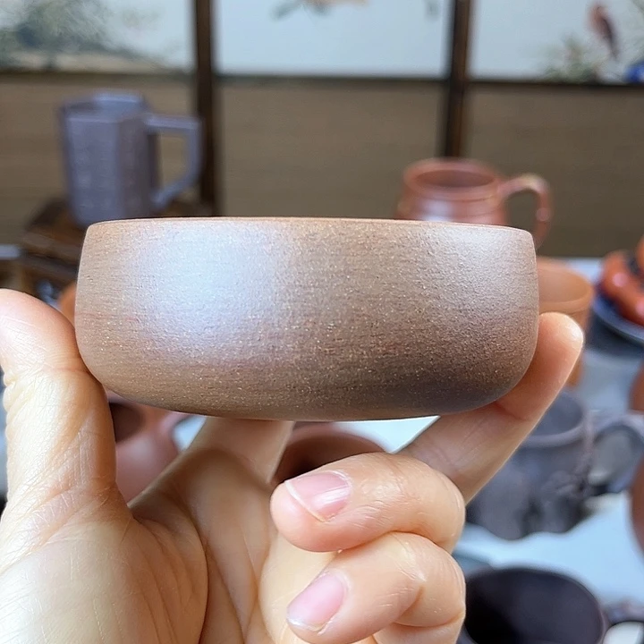 紫砂茶杯全手工普洱杯容量110