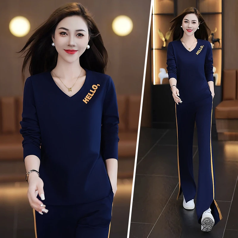 【清仓】两件套休闲运动修身显瘦时尚气质高级感运动服套装女新款