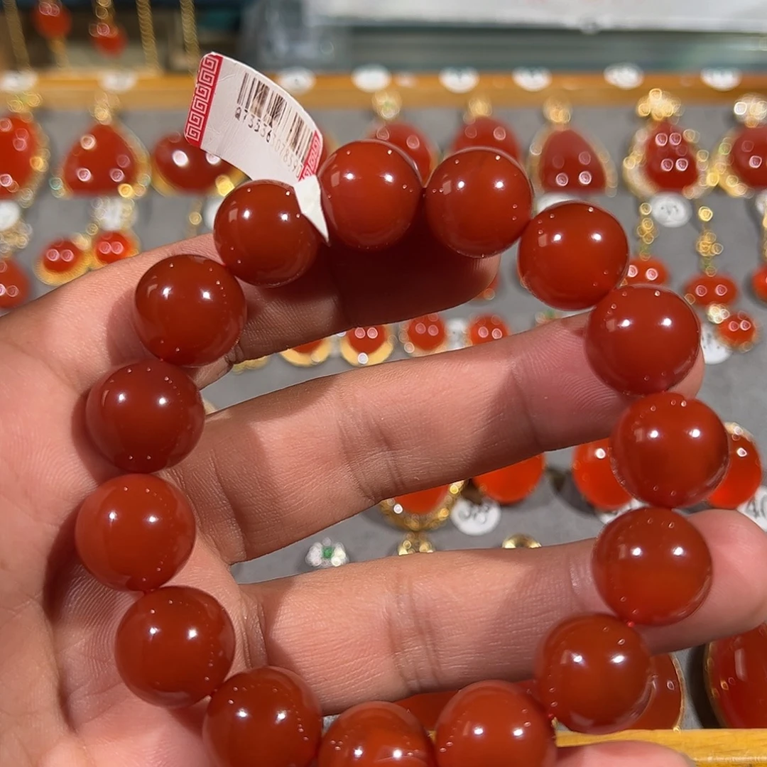 南红玛瑙未镶嵌手链