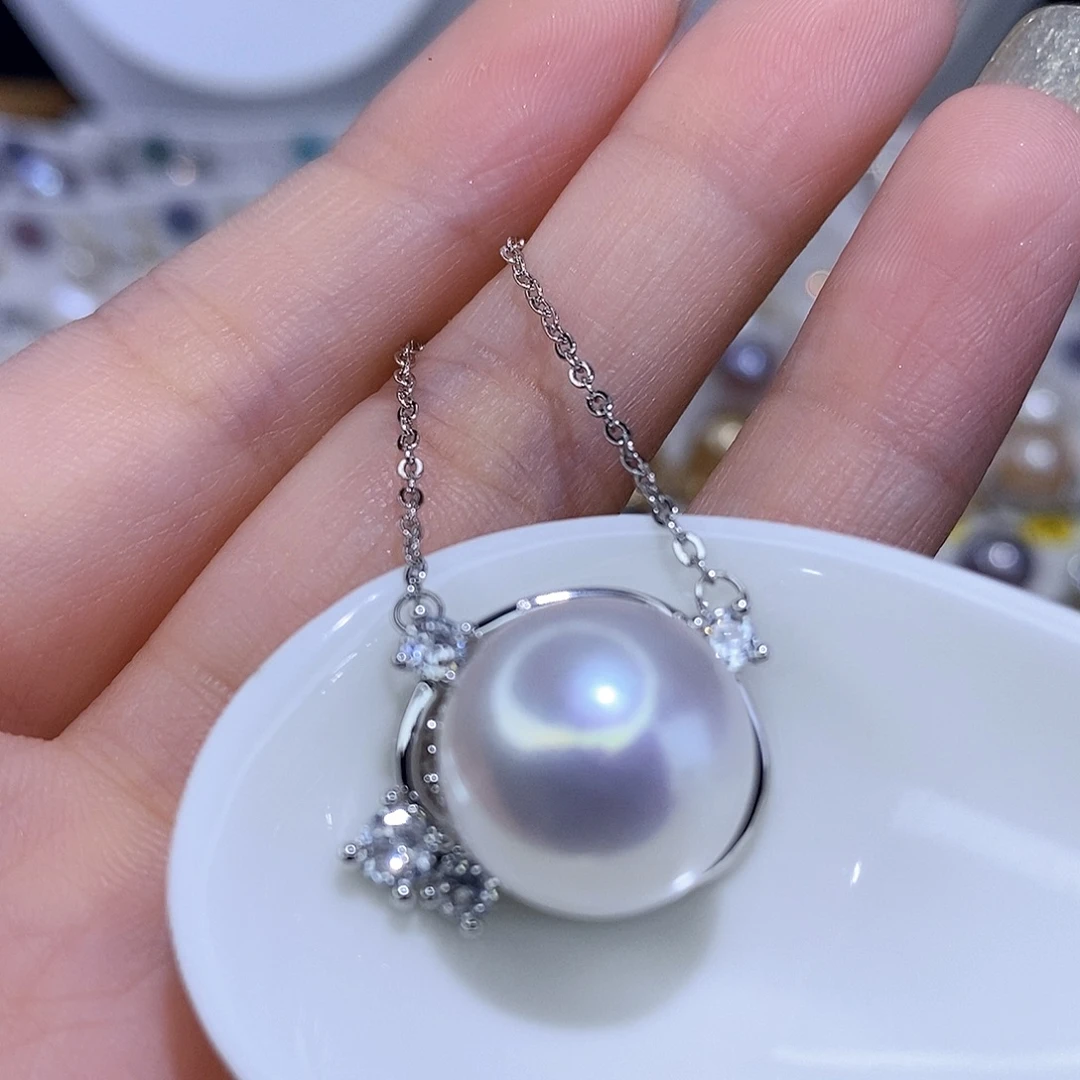 颈饰合金淡水珍珠