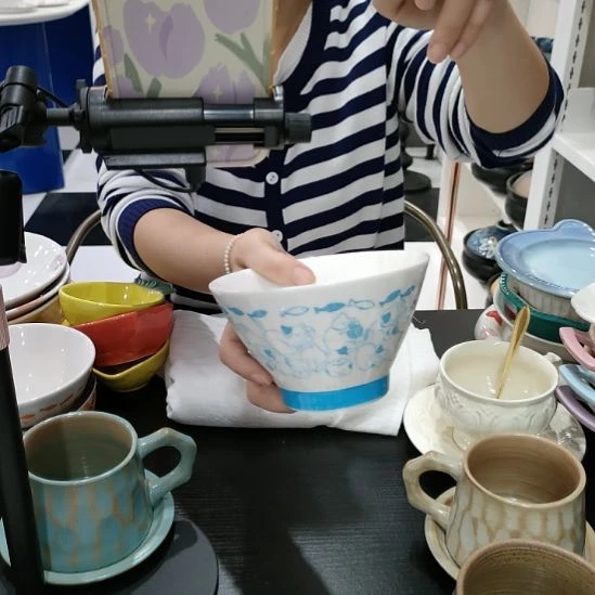 陶瓷高温瓷釉下彩米饭碗