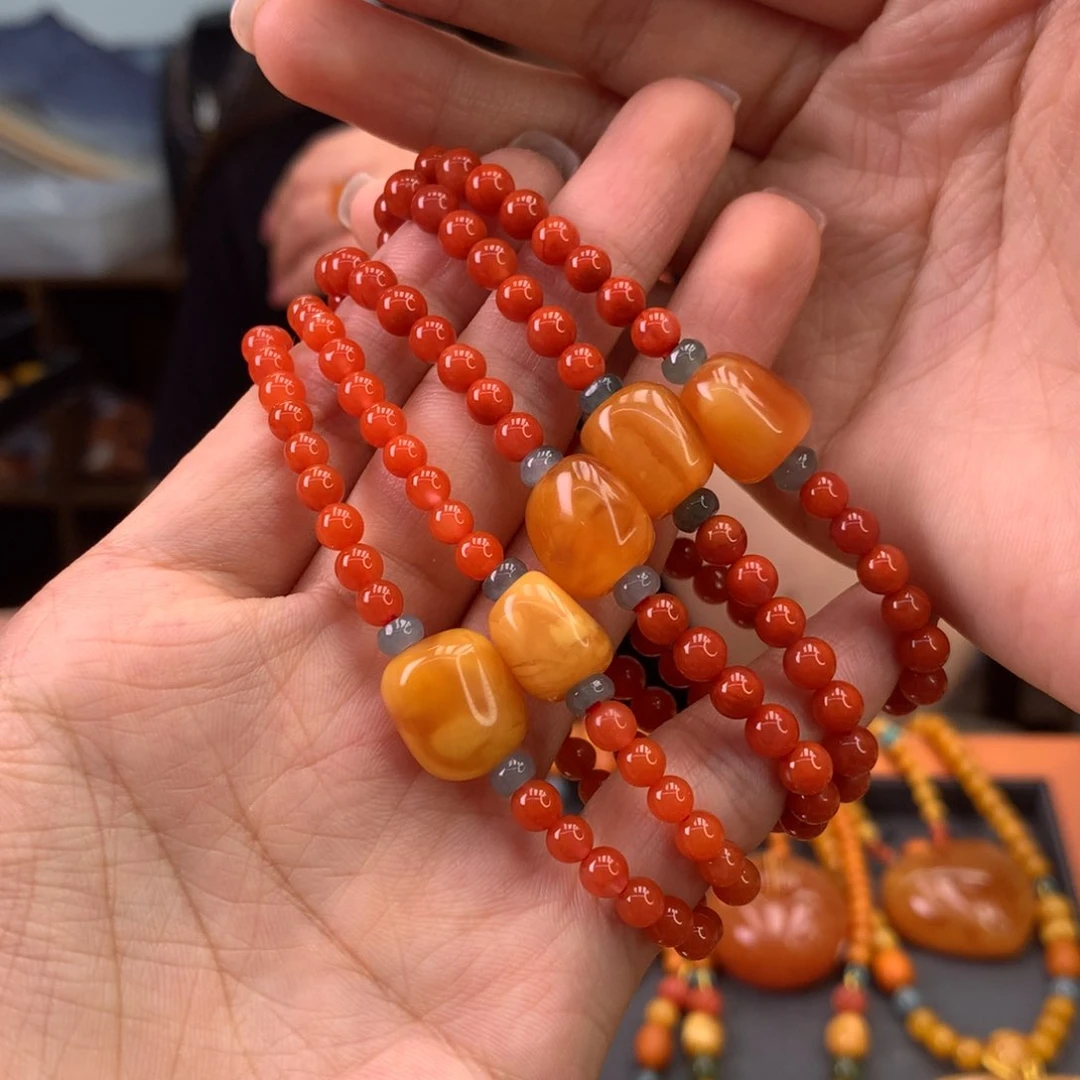 手串未镶嵌南红玛瑙多样性发一