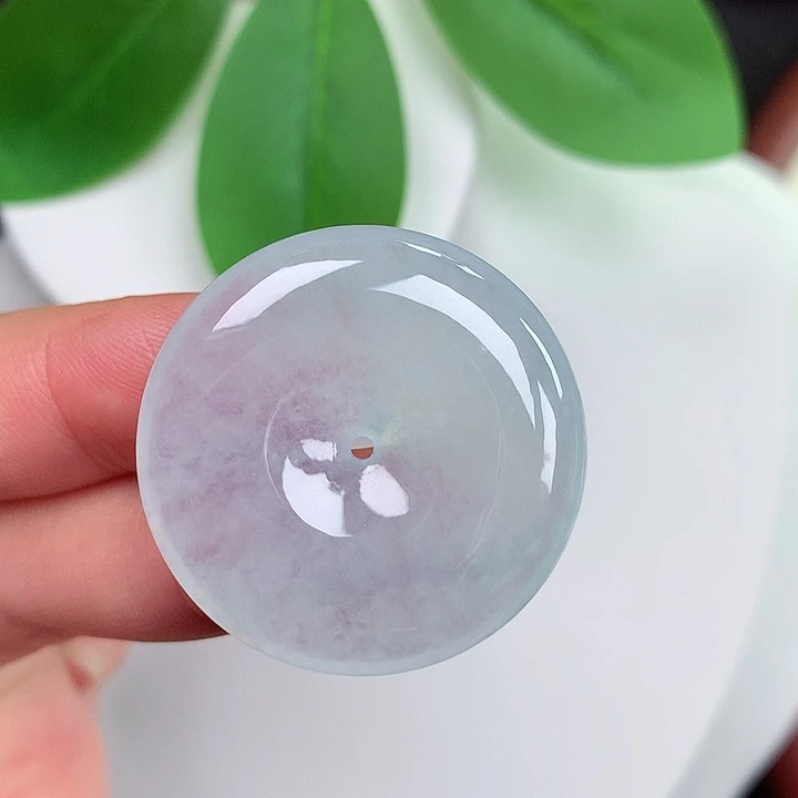 颈饰未镶嵌翡翠平安扣 29.6x5.7mm