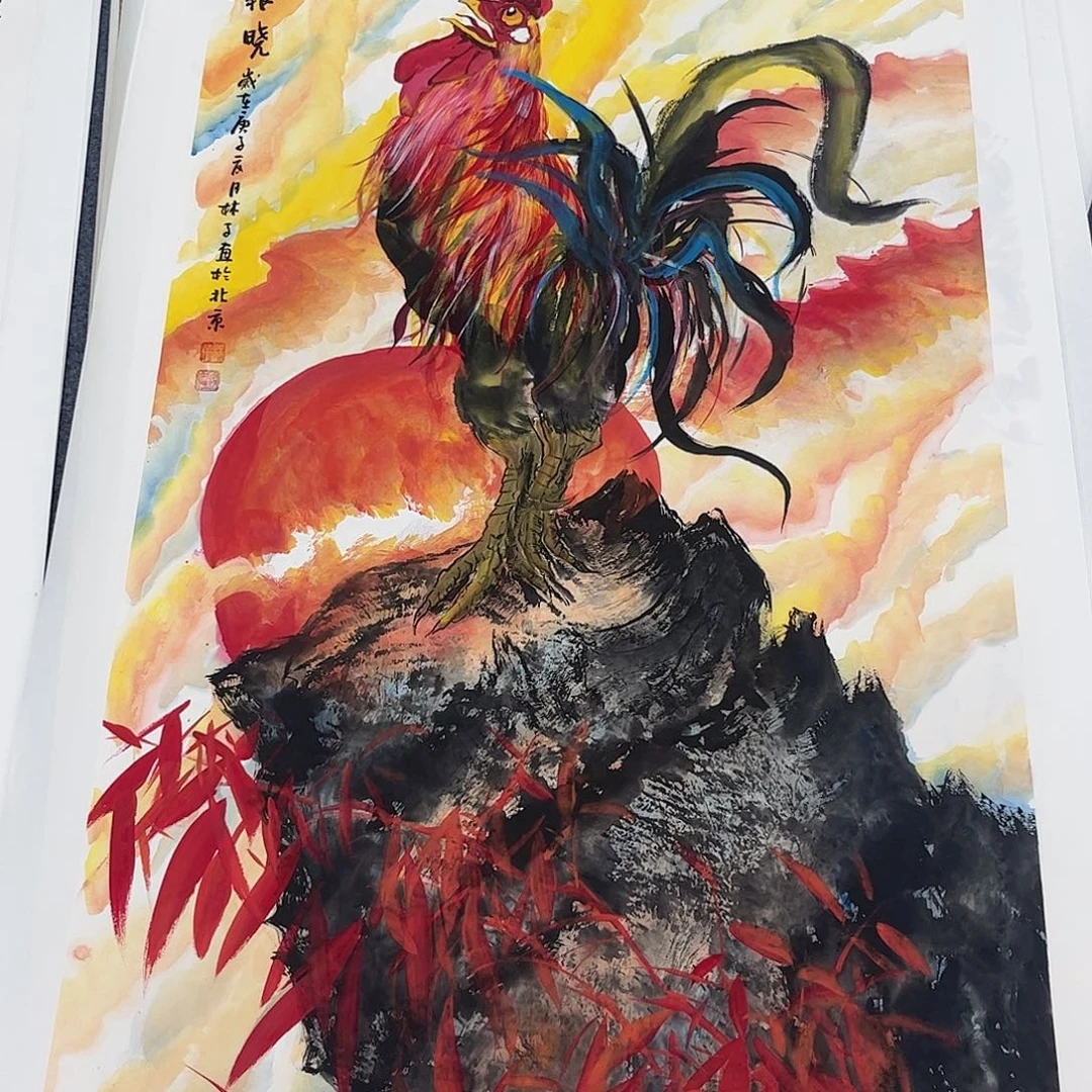国画纯手绘国画宣纸作品